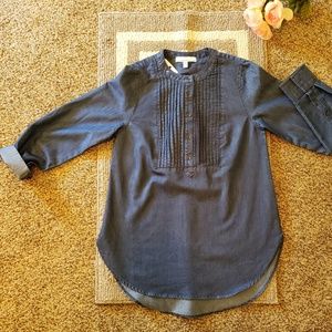 Fourteenth Place CHAMBRAY Soft Tunic Top Size S/P